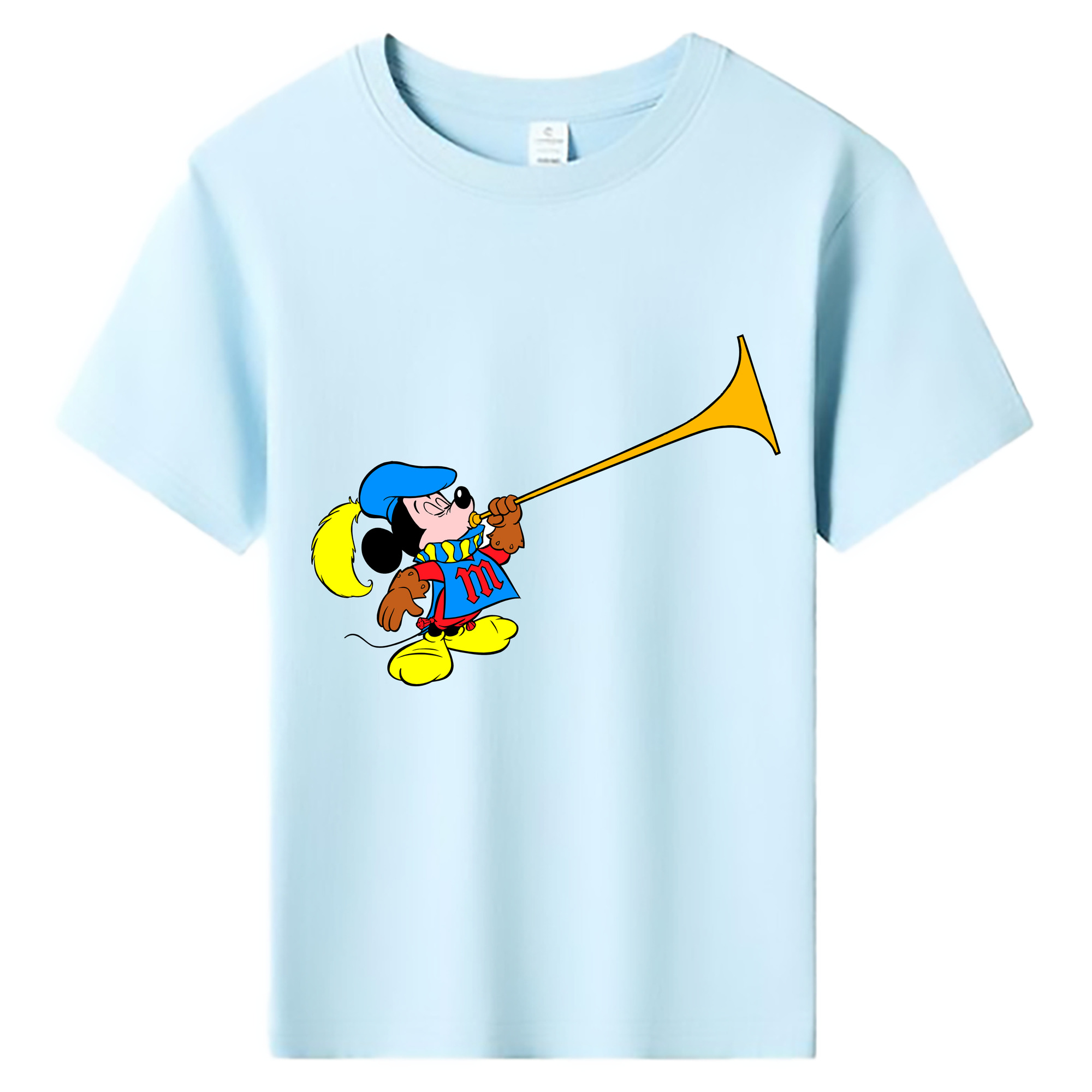 ミッキーマウス Mickey Mouse 綿100％キッズTシャツ（フロントプリント）